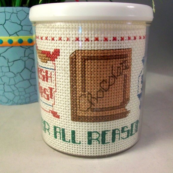 Handmade Cross Stitch Mug Coffee Tea Soup Hot Chocolate - Picture 3 of 4